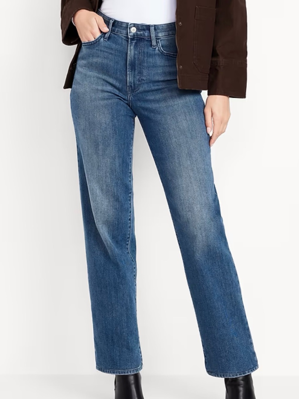 Old Navy Wow High Rise Straight Leg Jeans 10 Tall